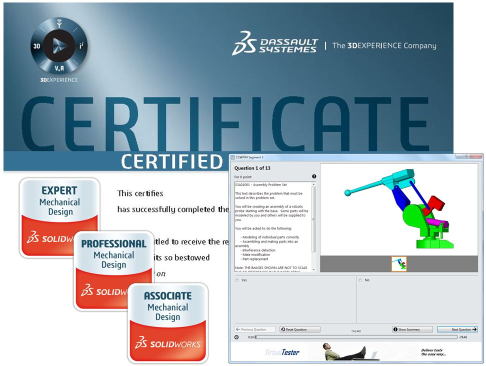 certification for solidworks