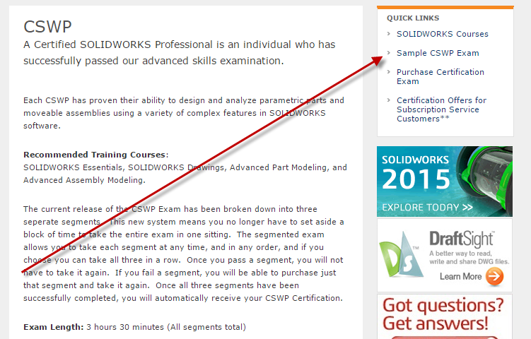 solidworks certification practice exam
