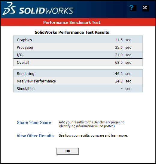 solidworks benchmark test download