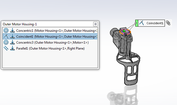 group parts in an assembly solidworks with mates