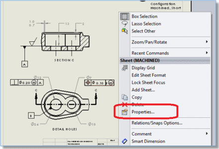 inserting drawing view in solidworks with mouse